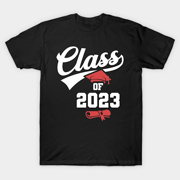 Class Of 2023 Graduation Senior First Day Of School T-Shirt by cidolopez